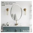 thumbnail image 2 of Better Bevel Frameless Oval Mirror, 20" x 27" Bathroom Wall Mirror w/Beveled Edge, 2 of 8