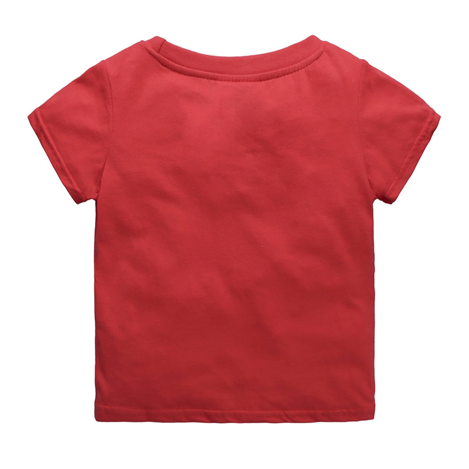 Girls plain red t shirt discount