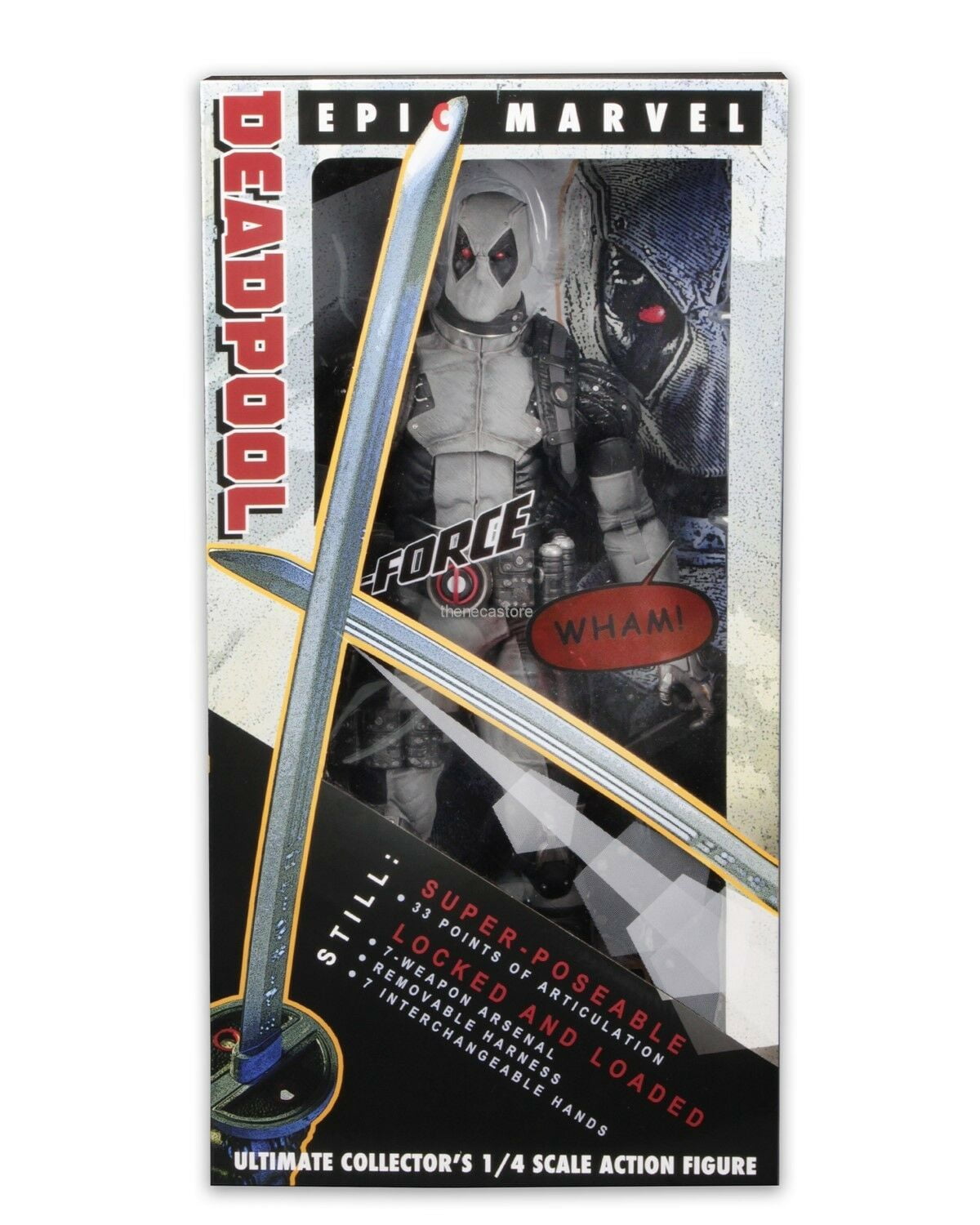 Marvel Classics – 1/4 Scale Action Figure – X-Force Deadpool - NECA