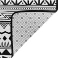 thumbnail image 4 of YFYANG 36"x24" Non-Slip Flannel Carpet Doormat, Living Room Bedroom Office Decorative Area Rugs, Indoor Black and White Bohemian Stripes Floor Mats, 4 of 7