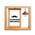 thumbnail image 1 of Chiste de barba de pelo facial Marco giratorio de madera 4x6, 1 of 3