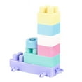 thumbnail image 2 of EeaseCA 100 Pcs Mini Blocs Parc d'Attractions Briques Blocs de Construction Jouets pour Enfants Assemblage Bricolage Vue de Rue Ville Éducative Modèle 3d (Couleurs Mélangées), 2 of 7