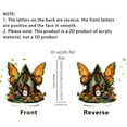thumbnail image 4 of Butterfly Magic House Decoration 2D Acrylic Desktop Ornament Festival Gift Home Decor Tabletop Decoration Acrylic Art Piece Magical House Decor, 4 of 5