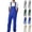 Blue, variant on Men's Bib Overalls Multi-Pocket Work Coverall Mechanic Caregiver Work Uniform Pants
