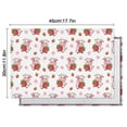 thumbnail image 6 of White Cow Strawberry Cow Pattern Summer Placemats Table Placemats Set Of 4-Linen Kitchen Washable Placemats Table Mats 11.8"x17.7" Non-Slip Heat Resistant, 6 of 6