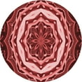 thumbnail image 1 of Ahgly Company Machine Washable Indoor Round Transitional Crimson Red Area Rugs, 6' Round, 1 of 7
