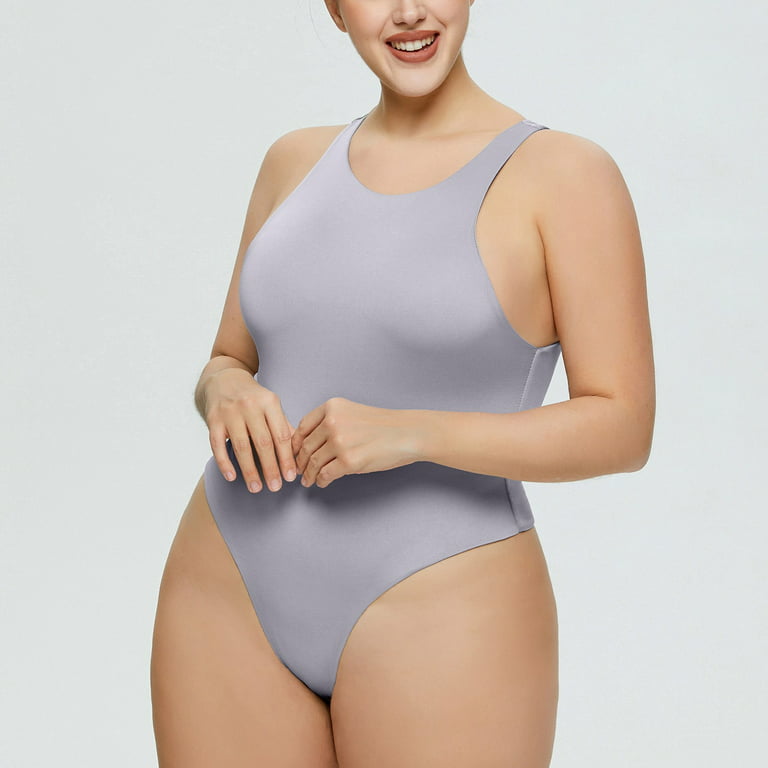 XZHGS White Lingerie Plus Size Silk Women Body Shaping Bodysuit
