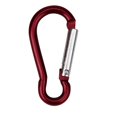 thumbnail image 3 of 10pcs Aluminum Alloy D Carabiner Spring Snap Clip Hooks Keychain Climbing RD, 3 of 4