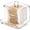 Clear, variant on ZDWQFA 10oz Qtip Holder Dispenser with Bamboo Lids, Big Clear Bathroom Organizer Accessories Decor for Storage-Qtips Cotton Ball Holder Apothecary Jars, Cotton Swabs, Floss Container
