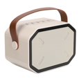 thumbnail image 4 of Dazzling Lights Karaoke System - white karaoke speaker with 2 wireless handheld microphones, 4 of 5