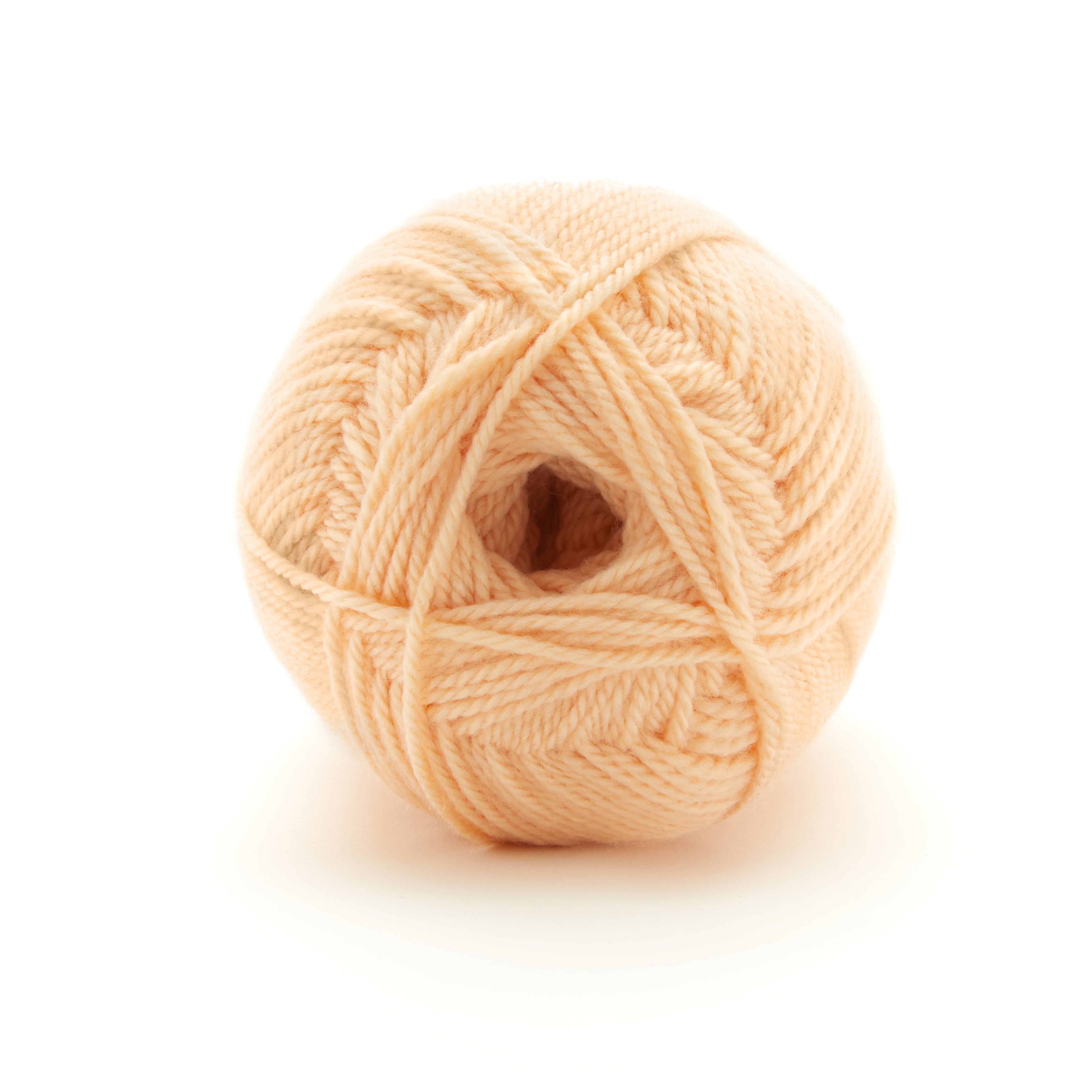 Loops & Threads Apricot Baby Cuddles Yarn - Light Weight Yarn for Knitting, Crochet, Weaving, Arts & Crafts, 15 Pack