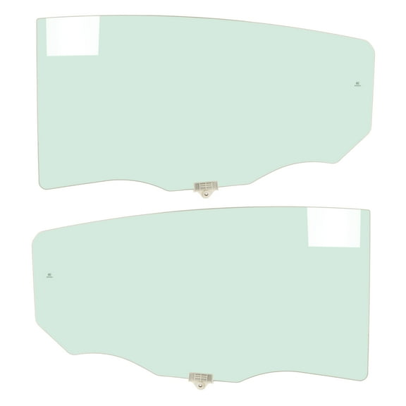 KOJEM Rear Door Window Glass Compatible with 2011-2016 Hyundai Elantra 4 Door Sedan Light Green Tempered Glass - Driver & Passenger Side