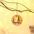 thumbnail image 1 of Colgante luminoso de madera para ancianos del bosque de Navidad, adornos para árboles de Navidad, colgante pequeño redondo de estrella de cinco puntas Wmkox8yii fhajkh5857, 1 of 2