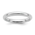 thumbnail image 6 of 925 Sterling Silver Rhodium-plated 3mm Comfort Fit Band Ring Size 11, 6 of 6