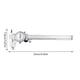 thumbnail image 5 of Dial Vernier calibrador deslizante 0-150mm medición de Metal a prueba de golpes mm/pulgada calibre acero al carbono micrómetro métrico reiniciable Inevent TO000978-01B, 5 of 7