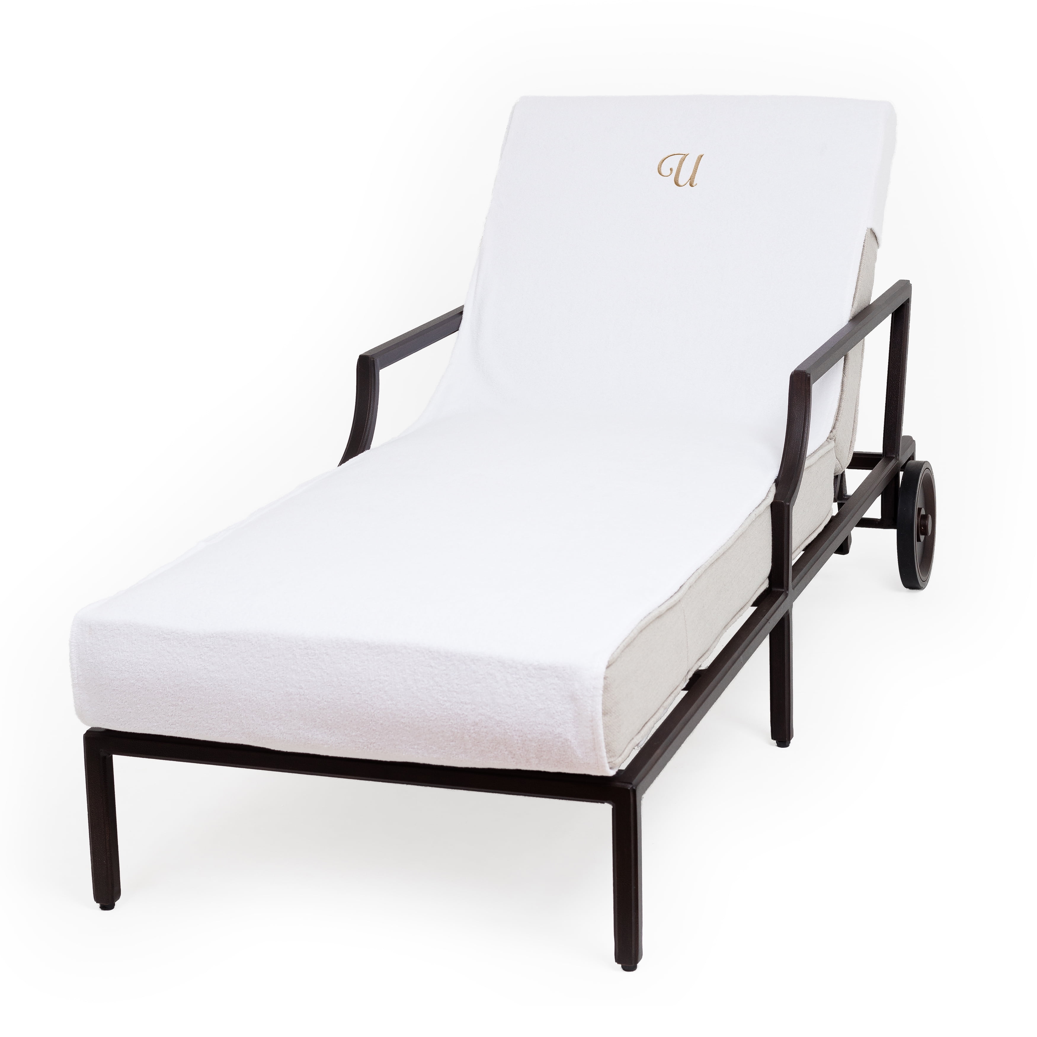Linum Home Textiles Personalized Standard Size Chaise Lounge Cover