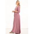 thumbnail image 3 of Maternity and Nursing Maxi Faux Wrap Dress with Adjustable Belt, 3 of 4