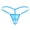 Light Blue, variant on Women's Exposed-Back Low-Waist Mini Thong G-string Lightweight Breathable Fabric Elastic Trim Intimate Briefs 2025 Key Stylish Underwear For Cozy Evenings & Casual Wear