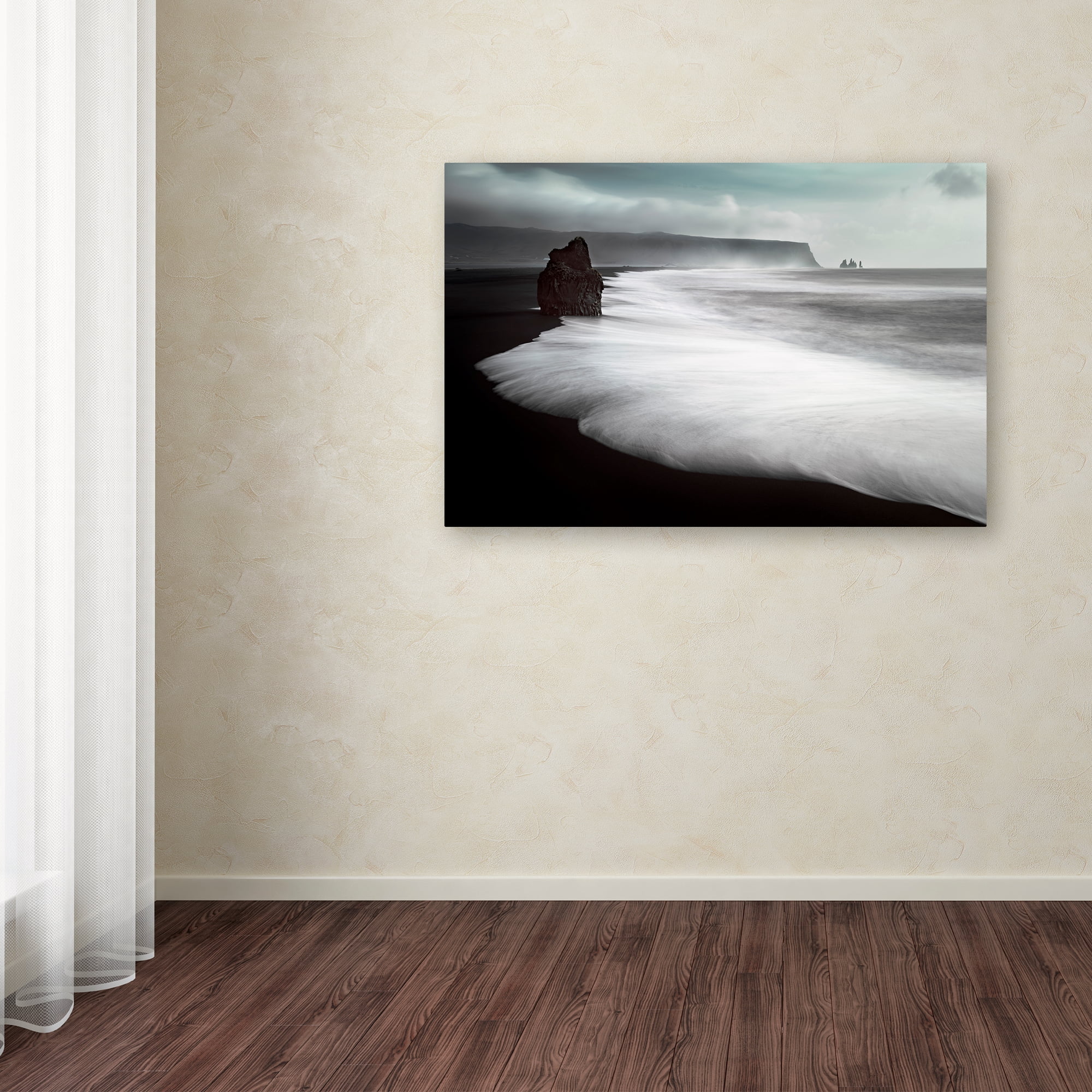 Liloni Luca 'The Black Beach' Canvas Art