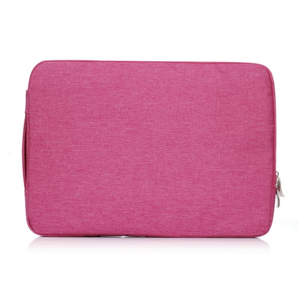 Bolsa de tela vaquera para ordenador portátil de 15 pulgadas, cremallera lavable, protección de Color sólido, reemplazo a prueba de arañazos, Almacenamiento y organización del hogar Rosa roja Bearachild HA072613-06