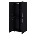 thumbnail image 2 of FM FURNITURE Hazel Armoire in melamine with 2 doors , 4 shelves and 2 clothes hanging bar, 2 of 5