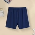thumbnail image 3 of Men Underwear Mid-rise Elastic Waistband Loose Fit Shorts Briefs Breathable Middle-aged Shorts, 3 of 7