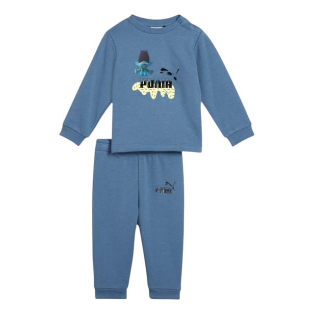 Conjunto Puma Niños Trolls Crew Jogger Azul azul 3 años