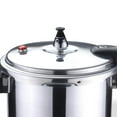 thumbnail image 2 of Bene Casa 4.2-Quart capacity aluminum pressure cooker, polished aluminum finish, stove top pressure cooker, dishwasher safe, safety lid, 2 of 5