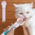 thumbnail image 4 of Apmemiss Christmas Clearance! Wet Treat Dispenser Cats Food Spoon Cats Feeder Washable Treat Crimp Spoon for Cats with Hanging Hole Multifunctional Pet Spoon Feeder Feeding Strips, 4 of 5
