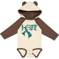 thumbnail image 3 of Inktastic Hope- Teal Ribbon for Awareness of Ovarian Cancer Boys or Girls Long Sleeve Baby Bodysuit, 3 of 5