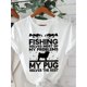 thumbnail image 3 of Camiseta gráfica para mujer "Mi Pug me soluciona la mayoría de los problemas". Cuello redondo y manga corta. Algodón transpirable. Ideal para primavera y verano. Top deportivo informal., 3 of 8