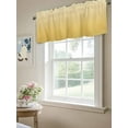 thumbnail image 6 of Valances for Windows Ginger Gradient Rod Pocket Cafe Window Treatments Valance Curtains for Kitchen Bathroom Laundry Basement Windows 42"x18", 6 of 9