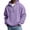 Purple, variant on Luvrsol Big & Tall Men’s Athleisure Pullover Hoodie Solid Long Sleeve Basic Hooded Sweatshirt Top S-5XL