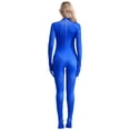 thumbnail image 4 of Mono de cuerpo entero para mujer, mono de manga larga con cuello redondo de Color sólido, traje de baile de Ballet y gimnasia rítmica, disfraz de escenario actuación, 4 of 5