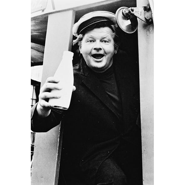Benny Hill 24x36 Poster as Ernie Fastest Milkman in the West! in Milk Cart Benny Hill 24x36 Poster as Ernie Fastest Milkman in the West! in Milk Cart