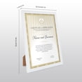 thumbnail image 2 of Scholartree 5P Contemporary Gallery Document Picture Frame Set, A4/8.5x11 Tabletop Picture Frames, White, 2 of 4