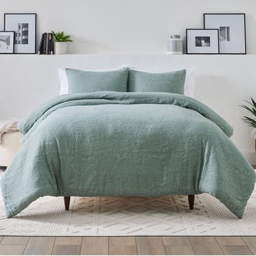 Better Homes & Gardens Full/Queen Comforter Set, All-Season, 3-Piece, Sage Green Paisley Matelasse