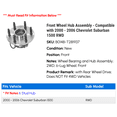 thumbnail image 2 of Front Wheel Hub Assembly - Compatible with 2000 - 2006 Chevy Suburban 1500 RWD 2001 2002 2003 2004 2005, 2 of 2