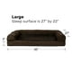 thumbnail image 5 of Furhaven Cama de gel refrescante para perros grandes y medianos con refuerzos extraíbles y funda lavable, para perros de hasta 55 libras - Sofá de felpa y gamuza - Espresso, grande, 5 of 5