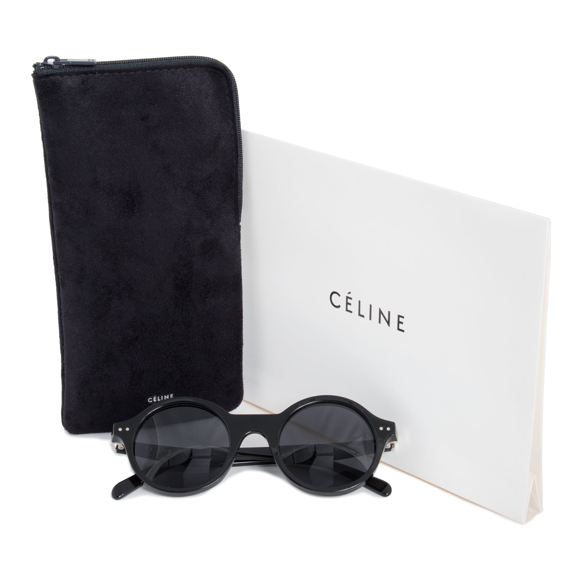 Celine Women's CL41434S CL/41434/S 807/IR Black Round