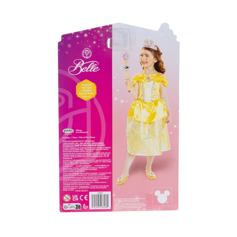 Disney Princess Belle Accessory Set with Tiara and Dress up Shoes