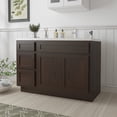 thumbnail image 2 of 45 in. W x 21 in. D x 32.5 in. H Bath Vanity Cabinet without Top in Brown, 2 of 5