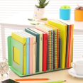 thumbnail image 2 of Desk File Organizer Wood?Bookends?Filing Rack Books Magazine Holder?Frames File Dividers Document Cabinet Rack Display Storage Box Book Stand File Holders Desktop Tidy?Organizer,4 Sections, 2 of 7