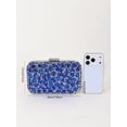 thumbnail image 5 of REMANLAND Women's Satin Evening Clutch, Blue, 5 of 6