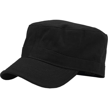 Cadet Army Military Fitted Botton Cap Basic Everyday Castro Radar (Women's Best Slim Caps)