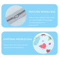 thumbnail image 4 of MasteelfCA 1Pc Knitting Needles Bag Crochet Hook Storage Pouch Sweater Needle Organizer, 4 of 7