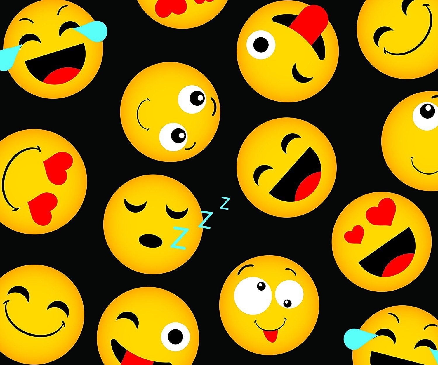 NWT Emoji Plush Lightweight Throw Blanket 50”w x 60” L 