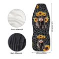 thumbnail image 5 of Binienty Leopard Highland Cow Automobile Seat Cover, Universal Seat Covers for Front Seat Cushion Pad Mat Vehicle Accessories Elastic Polyester Car Seat Protector Covers, 2 Pack, 5 of 7