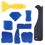 Bangcool 9PCS Ensemble d'outils de caufrage Manuel de grattoir de joint outil de finition pour la cuisine