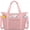 Dark Pink, variant on Small Travel Gym Duffel Bag for Women, Weekender Overnight Bag | , Nylon, Personal Item Carry Bags, for Airplanes, , , Fitness, Dance, Mommy Tote